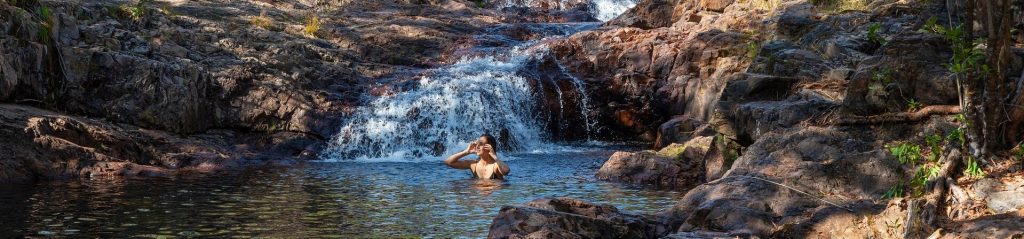 Woman Swimming in Litchfield